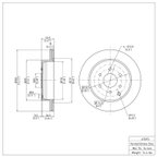 Dynamite Friction 600-67093 Disc Brake Rotor - Rear - view 7