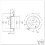 Dynamite Friction 600-67094 Disc Brake Rotor - Rear - view 7