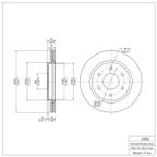 Dynamite Friction 600-67096 Disc Brake Rotor - Front - view 2