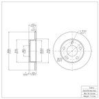 Dynamite Friction 600-74014 Disc Brake Rotor - Rear - view 2