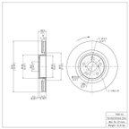 Dynamite Friction 600-75011D Disc Brake Rotor - Front Right - view 7