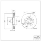 Dynamite Friction 600-75028D Disc Brake Rotor - Front Right - view 6