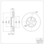 Dynamite Friction 600-76042 Disc Brake Rotor - Front - view 2
