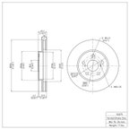 Dynamite Friction 600-76075 Disc Brake Rotor - Front - view 7