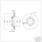 Dynamite Friction 600-76110 Disc Brake Rotor - Front - view 7