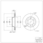 Dynamite Friction 600-76128 Disc Brake Rotor - Front - view 2
