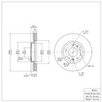 Dynamite Friction 600-80066 Disc Brake Rotor - Front - view 6