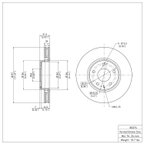 Dynamite Friction 600-80076 Disc Brake Rotor - Front - view 6