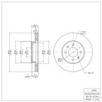 Dynamite Friction 604-03001 Disc Brake Rotor - Front - view 6
