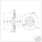 Dynamite Friction 604-03003 Disc Brake Rotor - Front - view 7