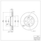 Dynamite Friction 604-03016 Disc Brake Rotor - Front - view 7