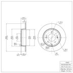 Dynamite Friction 604-03021 Disc Brake Rotor - Rear - view 7