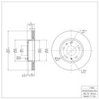 Dynamite Friction 604-11006 Disc Brake Rotor - Front - view 7