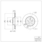 Dynamite Friction 604-13034 Disc Brake Rotor - Front - view 7