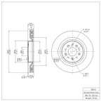 Dynamite Friction 604-20016 Disc Brake Rotor - Front - view 7