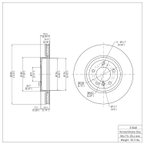 Dynamite Friction 604-31048 Disc Brake Rotor - Front - view 7