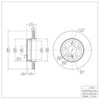 Dynamite Friction 604-31140 Disc Brake Rotor - Rear - view 7