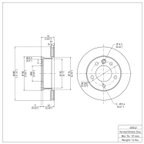 Dynamite Friction 604-40042 Disc Brake Rotor - Front - view 2