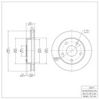 Dynamite Friction 604-40077 Disc Brake Rotor - Front - view 6