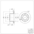 Dynamite Friction 604-40093 Disc Brake Rotor - Rear - view 2