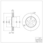 Dynamite Friction 604-40107 Disc Brake Rotor - Front - view 6