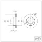 Dynamite Friction 604-40110 Disc Brake Rotor - Front - view 6