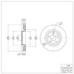 Dynamite Friction 604-42007 Disc Brake Rotor - Front - view 7