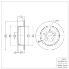 Dynamite Friction 604-42025 Disc Brake Rotor - Rear - view 7