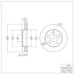 Dynamite Friction 604-45003 Disc Brake Rotor - Front - view 6
