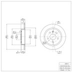 Dynamite Friction 604-45015 Disc Brake Rotor - Rear - view 2