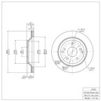Dynamite Friction 604-47022 Disc Brake Rotor - Rear - view 6