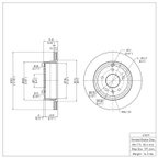 Dynamite Friction 604-47071 Disc Brake Rotor - Rear - view 2