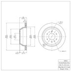 Dynamite Friction 604-48045 Disc Brake Rotor - Rear - view 6
