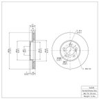 Dynamite Friction 604-54038 Disc Brake Rotor - Front - view 6