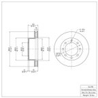 Dynamite Friction 604-54198 Disc Brake Rotor - Front - view 6