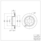 Dynamite Friction 604-54220 Disc Brake Rotor - Rear - view 6