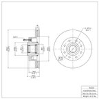 Dynamite Friction 604-54224 Disc Brake Rotor - Front - view 6