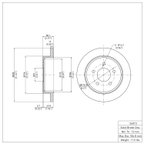 Dynamite Friction 604-56015 Disc Brake Rotor - Rear - view 2