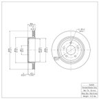 Dynamite Friction 604-56020 Disc Brake Rotor - Rear - view 6