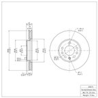Dynamite Friction 604-65015 Disc Brake Rotor - Front - view 6