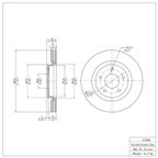 Dynamite Friction 604-67058 Disc Brake Rotor - Front - view 6
