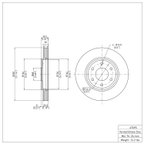 Dynamite Friction 604-67095 Disc Brake Rotor - Front - view 7
