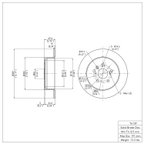Dynamite Friction 604-76139 Disc Brake Rotor - Rear - view 2