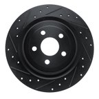 Dynamic Friction 633-54282L Disc Brake Rotor - Rear Left - view 1