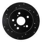 Dynamic Friction 633-76053L Disc Brake Rotor - Rear Left - view 1