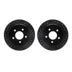 Dynamic Friction 8002-54208 Disc Brake Rotor Set - Rear - view 1