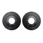 Dynamite Friction 8002-76015 Disc Brake Rotor Set - Front - view 1