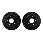 Dynamic Friction 8002-80080 Disc Brake Rotor Set - Rear - view 1