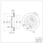 Dynamite Friction 900-11010 Disc Brake Rotor - Rear - view 7