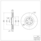 Dynamite Friction 900-20026 Disc Brake Rotor - Front - view 7